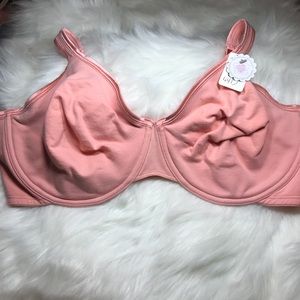 Playtex 44D Orange Shouffle Cotton Comfort Unlined